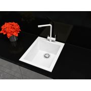  Гранітна кухонна мийка Lexona MIRA Compact біла