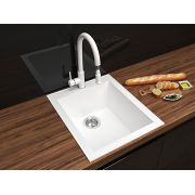  Гранітна кухонна мийка Lexona MIRA Compact біла