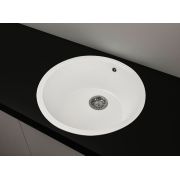 Гранитная кухонная мойка Lexona OLIVA белая