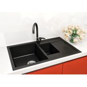 Гранітна кухонна мийка Lexona Omnia чорна