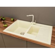 Гранітна кухонна мийка Lexona Omnia бежева