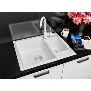 Гранитная кухонная мойка Lexona Omnia Compact белая