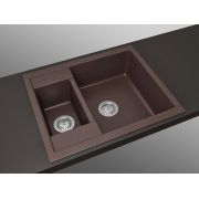 Гранитная кухонная мойка Lexona Omnia Compact коричневая