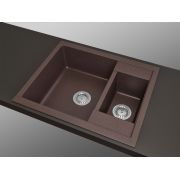 Гранитная кухонная мойка Lexona Omnia Compact коричневая
