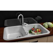 Гранітна кухонна мийка Lexona ROYAL сіра