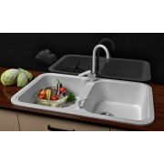 Гранітна кухонна мийка Lexona ROYAL сіра