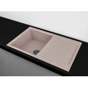 Гранітна кухонна мийка Lexona SOFIA Авена з краном 