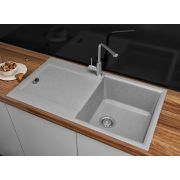 Гранітна кухонна мийка Lexona SOFIA сіра