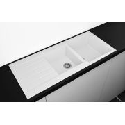 Гранітна кухонна мийка Lexona Status біла