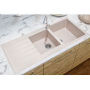 Гранітна кухонна мийка Lexona Status авена з краном 