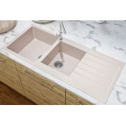 Гранітна кухонна мийка Lexona Status авена з краном 