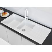 Гранітна кухонна мийка Lexona Status біла