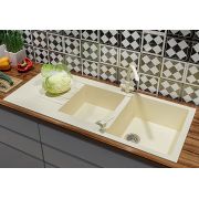 Гранітна кухонна мийка Lexona Status бежева