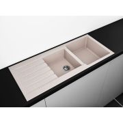 Гранітна кухонна мийка Lexona Status авена з краном 