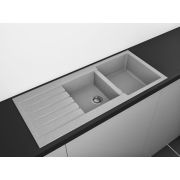 Гранітна кухонна мийка Lexona Status сіра