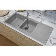 Гранітна кухонна мийка Lexona Status сіра