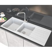 Гранітна кухонна мийка Lexona Status сіра