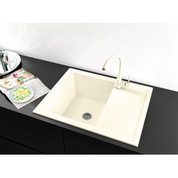 Гранитная кухонная мойка  Lexona VIVA бежевая 194