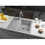 Гранітна кухонна мийка Lexona VIVA сіра