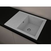 Гранітна кухонна мийка Lexona VIVA сіра