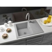 Гранітна кухонна мийка Lexona VIVA сіра