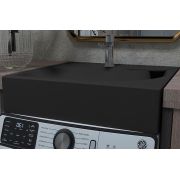 Черный Умывальник, Раковина, над стиральную машину Status Lif Black