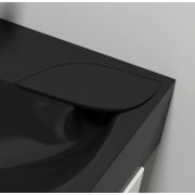 Черный Умывальник, Раковина, над стиральную машину Status Lif Black