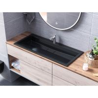 Раковина, Умывальник, накладной Status Magnat Low 100 Black