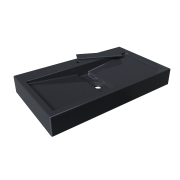 Умывальник, Раковина, накладной Status MIRAGE 80 Black