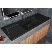 Умывальник, Раковина, накладной Status Neil Low 120 Black