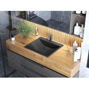 Умывальник, Раковина, накладной, врезной в столешницу Status Neil Low 50 Black