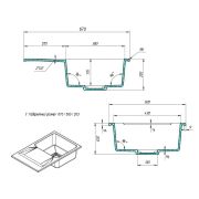 Гранітна кухонна мийка Lexona Neva Compact 