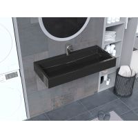 Раковина, Умывальник, подвесной Status Silk 100 Black
