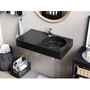 Умывальник, Раковина, подвесной Status Sun 80 L Black