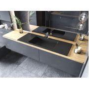 Умивальник, Раковина, накладний Status Trend Low 120 Black