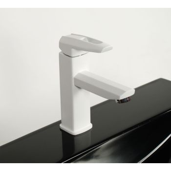 Змішувач для раковини, умивальника CONTINENT Lidz White