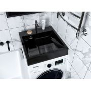 Черный Умывальник, Раковина, над стиральную машину Status Kraft Black