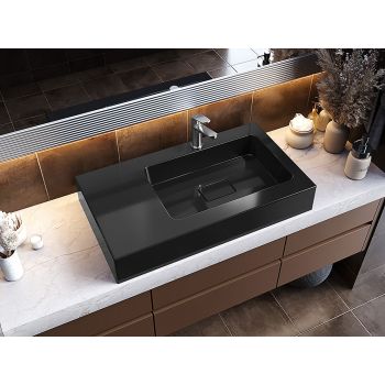 Умивальник накладний Status Vega 80 L Black