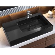 Умивальник, Раковина, накладний Status Vega 80 L Black