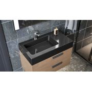 Умивальник, Раковина, накладний Status Vega 80 R Black