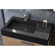 Умивальник, Раковина, накладний Status Vega 80 R Black