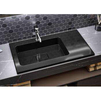 Умивальник накладний Status Vega Low 80 R Black