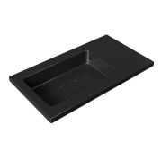Умивальник, Раковина, накладний Status Vega Low 80 R Black