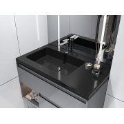Умивальник, Раковина, накладний Status Vega Low 80 R Black