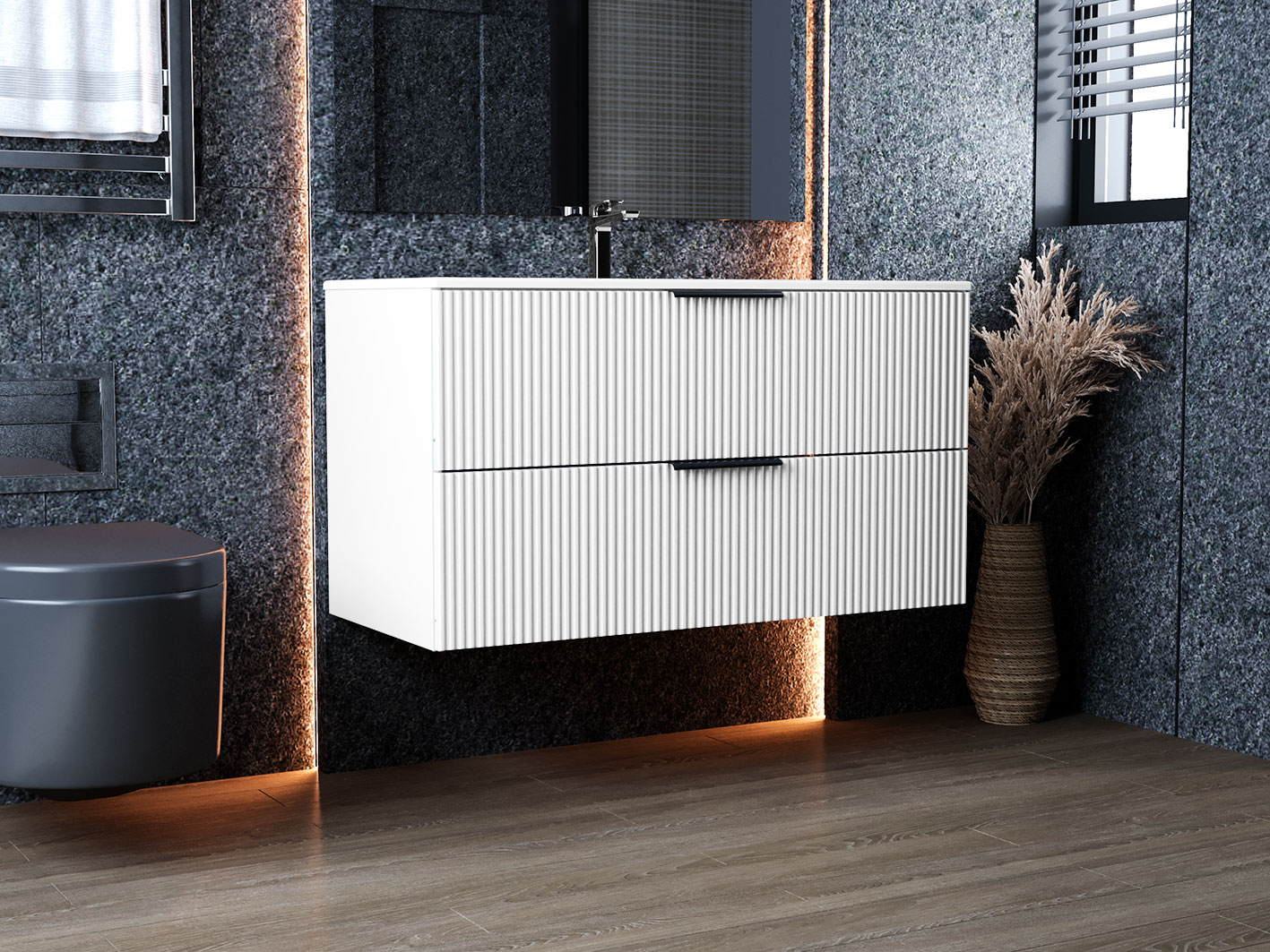 Тумба підвісна Status Aqua 100, під умивальник