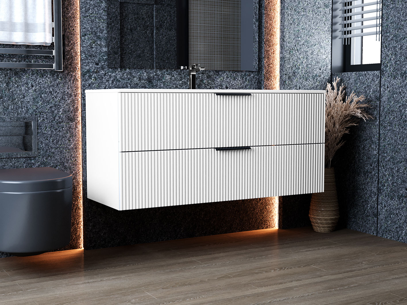 Тумба підвісна Status Aqua 120, під умивальник