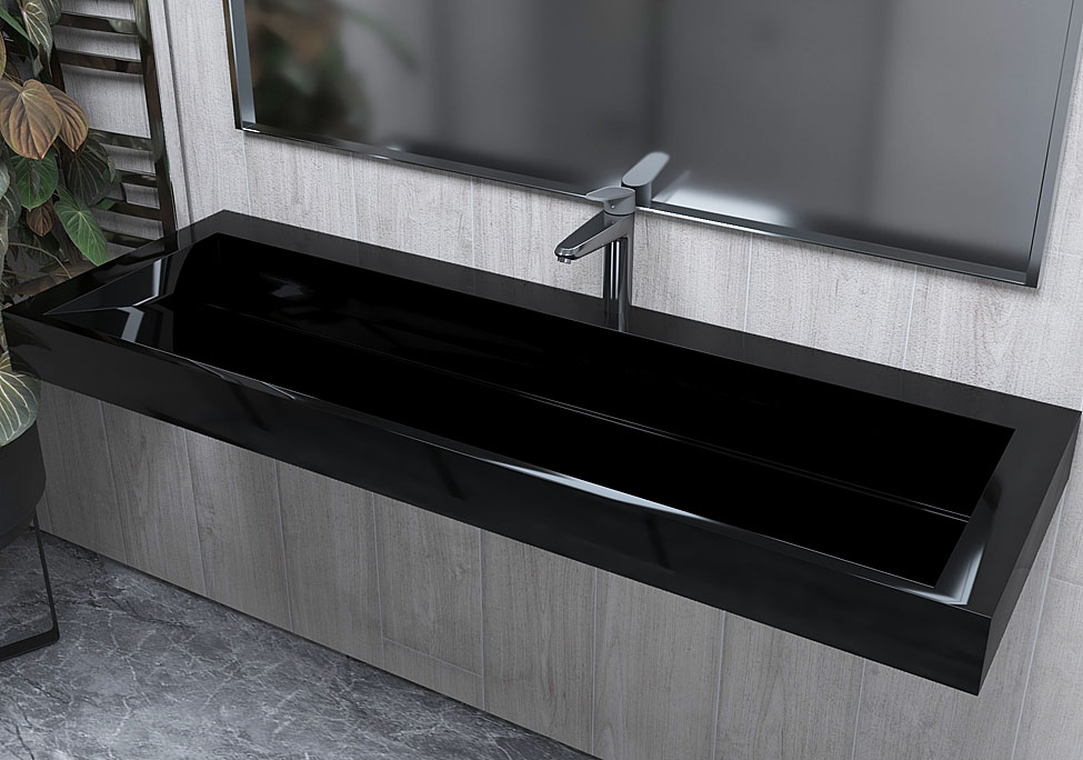 Умывальник, Раковина, подвесной Status Adler 150 Black