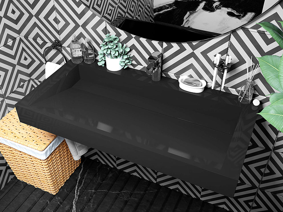 Умывальник, Раковина, подвесной Status Adler 100 Black