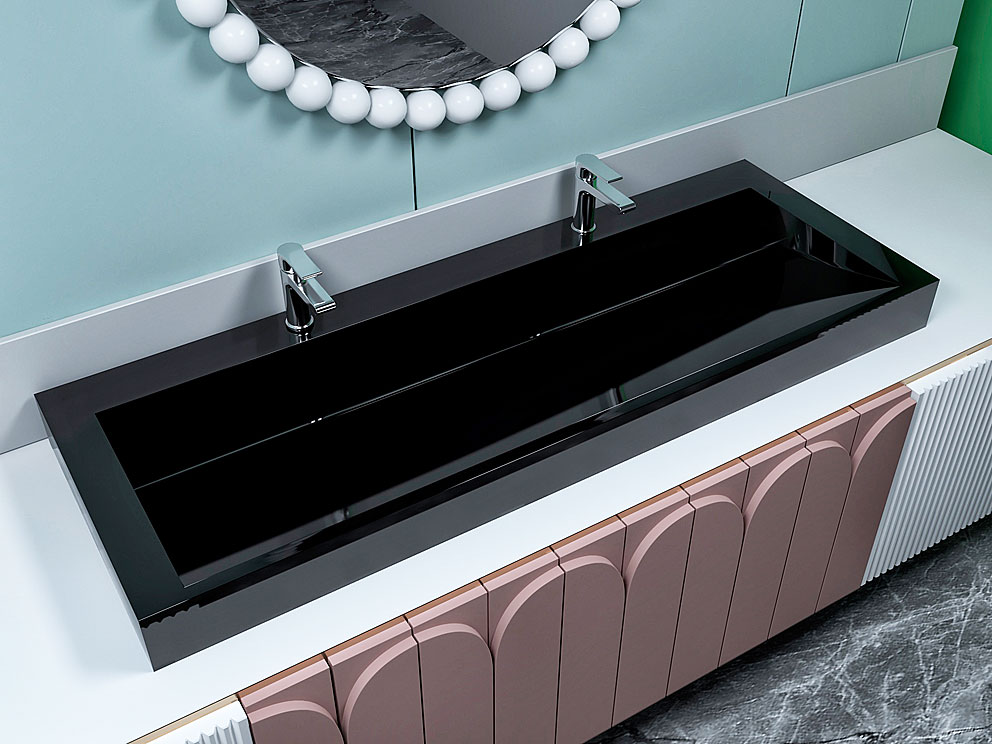 Умывальник, Раковина, накладной Status Boho 150 Black