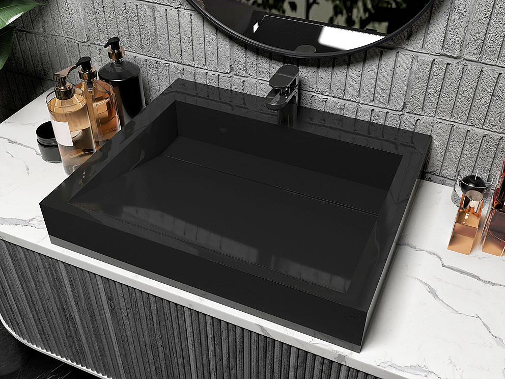 Умывальник, Раковина, накладной Status Boho 60 Black